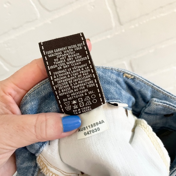 7 for all mankind Kimmie Crop Ankle Denim jeans Light wash Mid rise Sz 30 - Picture 16 of 16